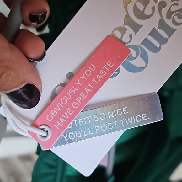 NWT! Sincerely Ours RARE Ember Romper in Dark Green - Picture 8 of 10